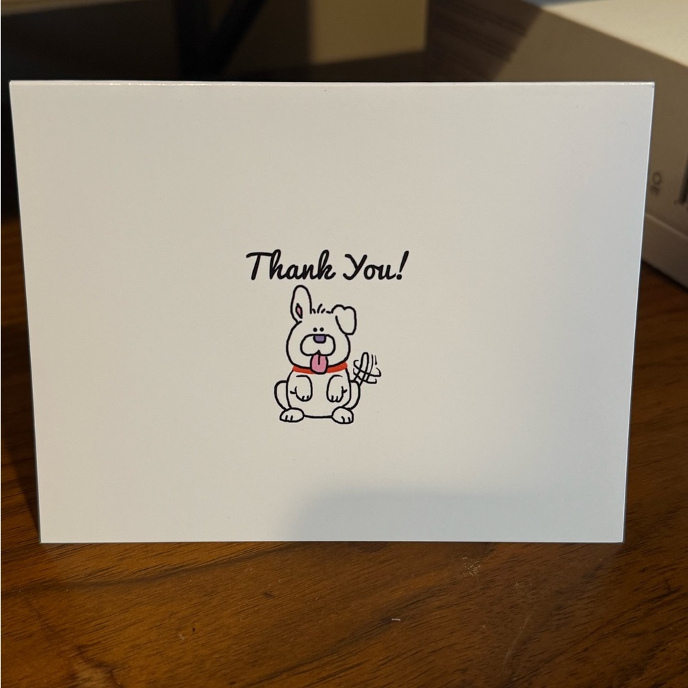 Pack of 12 Dog Thank You Cards!